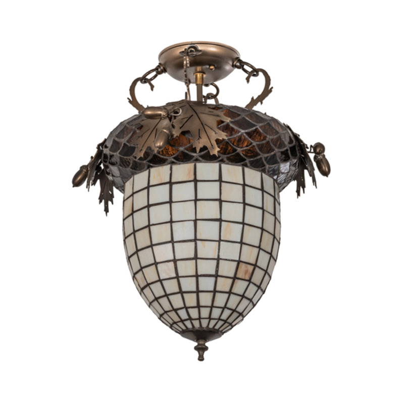 Jakira Glass Semi Flush Mount