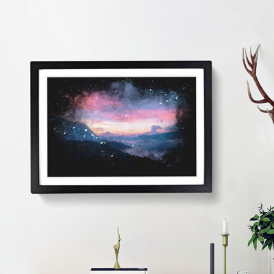 Mountain View of Romania - Picture Frame Graphic Art Print