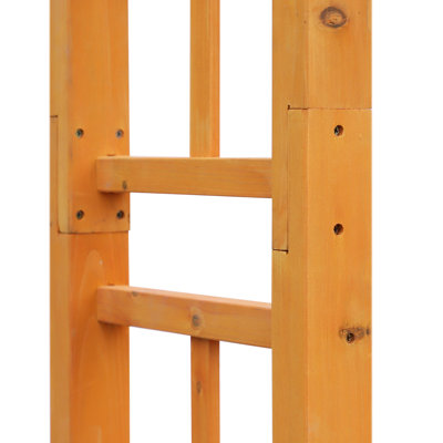 85" Wooden Garden In Orange, For Weddings And Outdoor Spaces, Attractive Trellis Plants, Construction Structure Weddings, Stylish, Create A Stunning Space