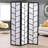 3-Panel Climbing Screen Room Divider, Black