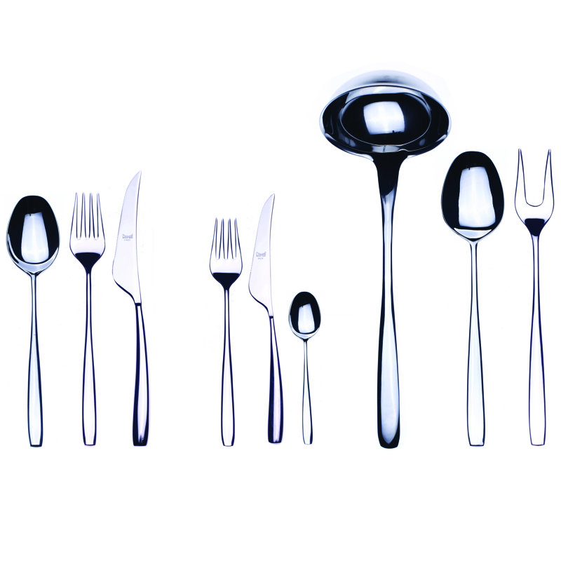Ensemble de couverts Avanguardia - 39 pièces - Acier inoxydable, Argent argent