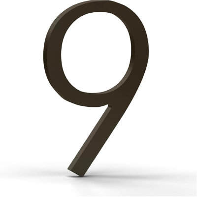 Mega Handles Outdoor House Numbers | Wall Mounted Heavy Duty Metal Address Numbers | Durable Modern Design with Mounting Hardware Included