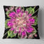 Fleur fractale parfaite en rose et vert - coussin à imprimé floral-30719935-30719938