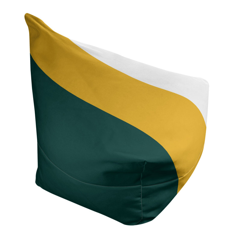 Sac de pois classique, H 42 po x l 38 po x P 31 po, Vert Kelly / or / blanc