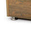Foyer de table 48 po en fer avec grain de bois