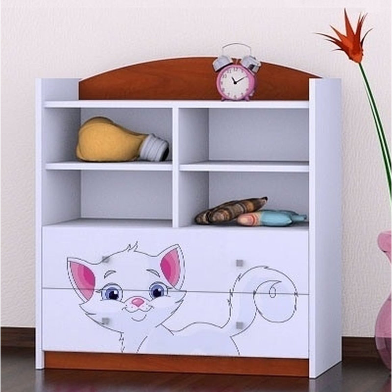 Liana 96cm H X 86cm W Kids Cube, Brown