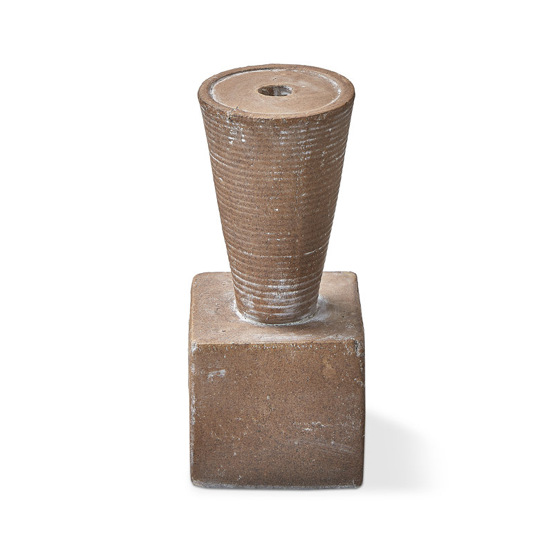 Terracotta Pillar, 12.38" H x 5" W x 5" D