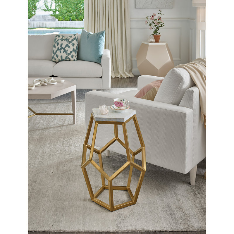 Love Joy Bliss Stone Top End Table