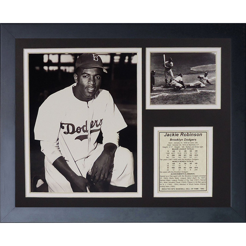 Souvenirs encadrée jackie robinson