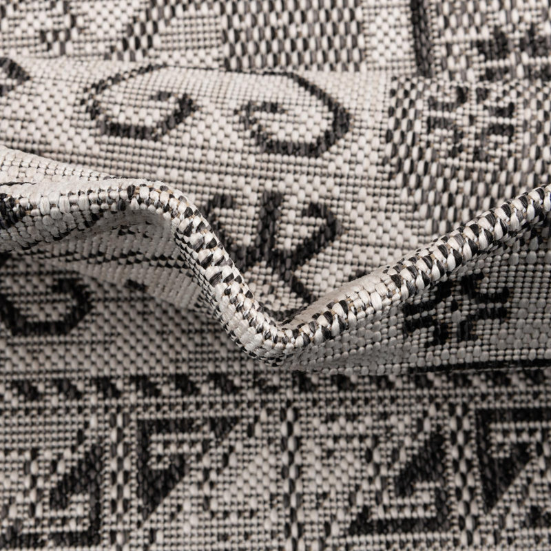 Tapis intérieur / extérieur bleu Alucard Southwestern, Rectangle 7 pi 10 po x 11 pi
