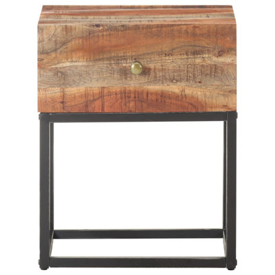 Quarterman 40cm W Iron Bedside Table