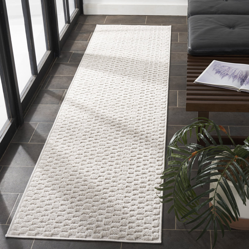 Keung Performance Geometric Rug, Runner 2' x 8'