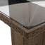 Ensemble bistro de patio avec coussins en rotin de polyester brun-831806659-831806660