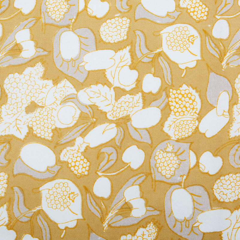 Forest Harvest 100% Cotton Rectangle Placemats, Mustard/Gray/White