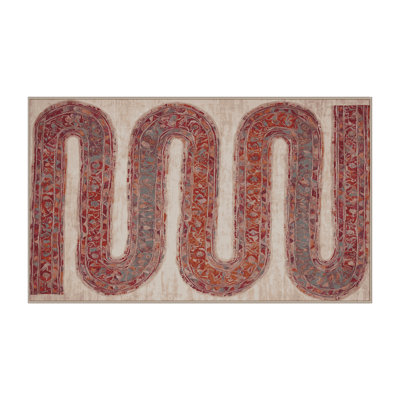 Tapis brun lavable à la machine