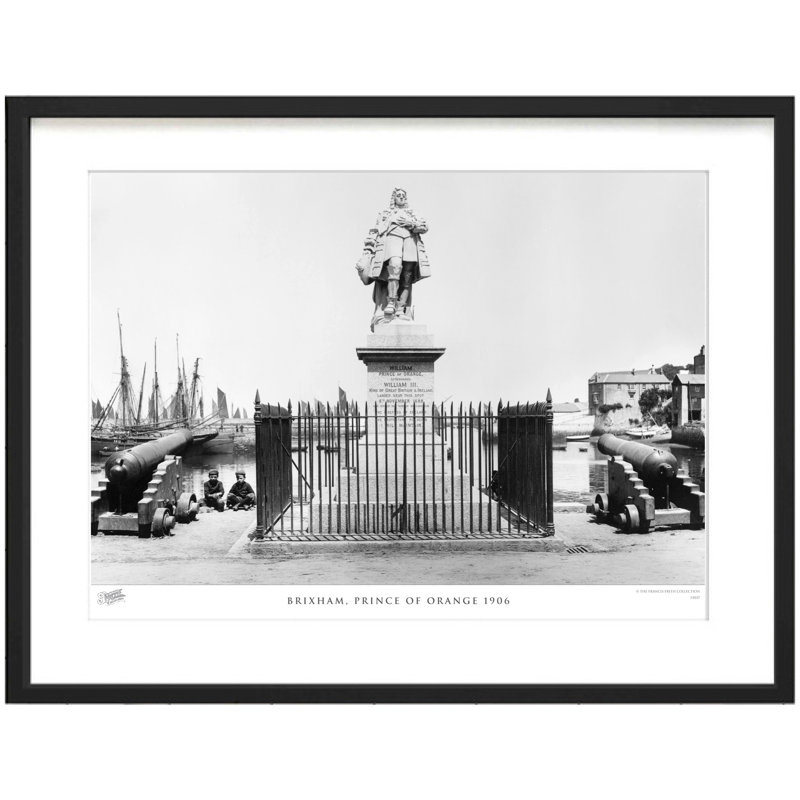 Brixham, Prince Of Orange 1906 - Single Picture Frame Print, 60cm H x 80cm W x 2.3cm D