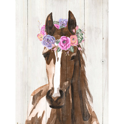 Fleur, bois, cheval