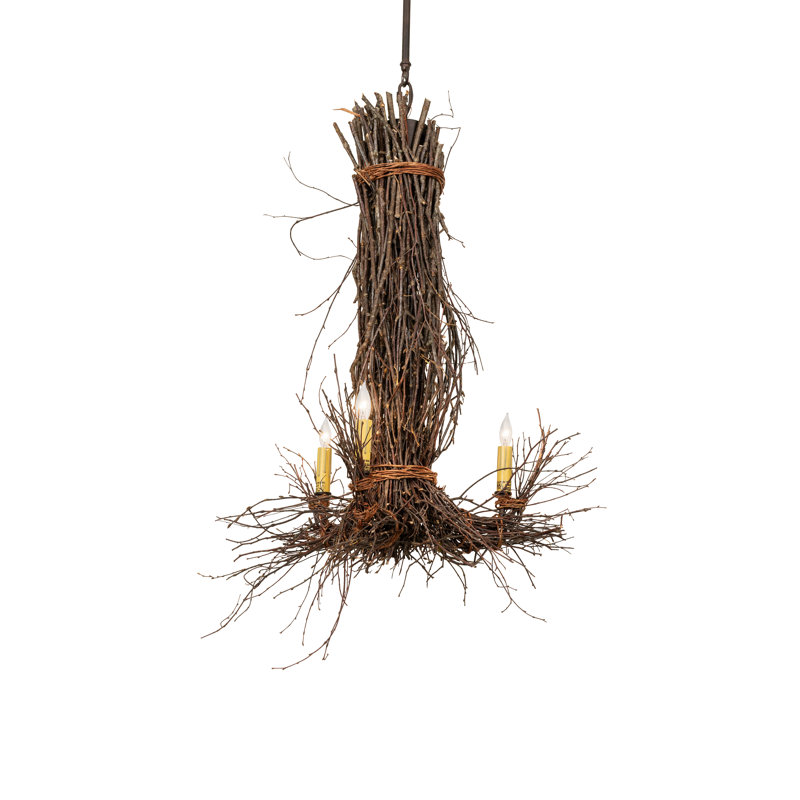 Lustre 3 lumières 24 po de largeur
