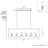 Kerrison 6 - Light Kitchen Island Rectangle Chandelier