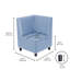 Fauteuil de coin modulaire Kid Comfort - bleu poudre-124164529