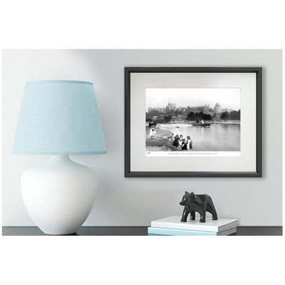 Windsor, Castle From The River Thames 1895 by Francis Frith - Single Picture Frame Print