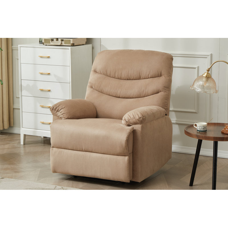 Reclining Chair, Mocha Microfiber/Microsuede