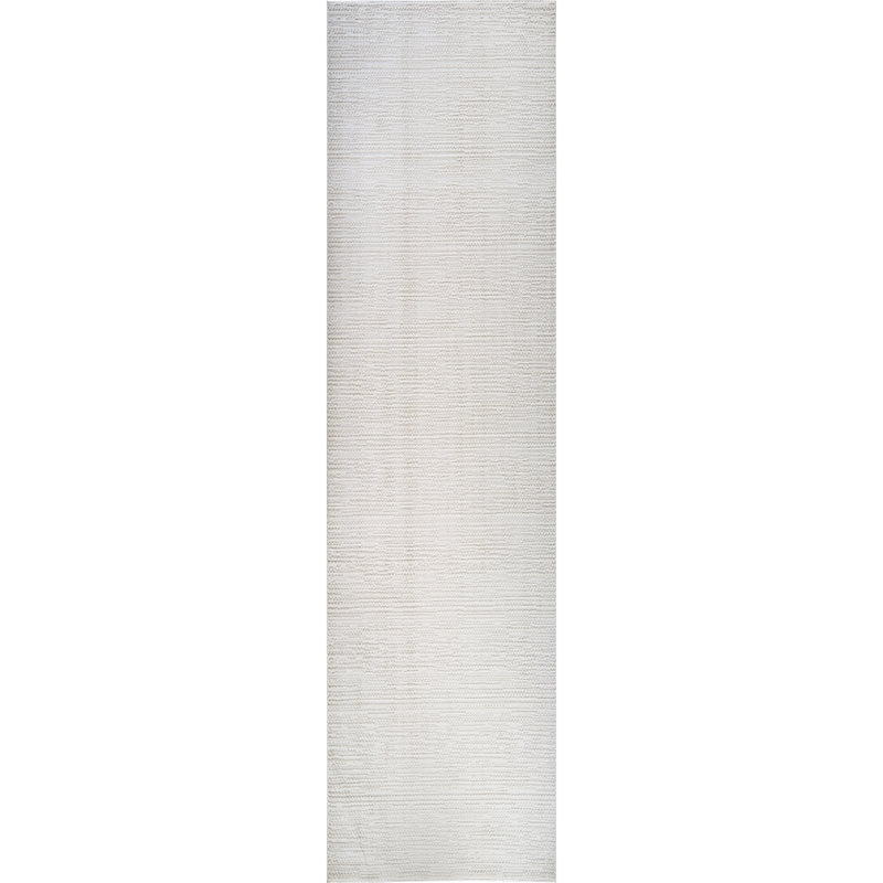 High-Low Preston Rug, Runner 2'7" x 10', Beige/Ivory