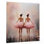 «Pink Ballet Dance II», art mural en acrylique pour le salon-837691567