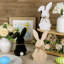Décorations de Pâques pour la maison, 3 pièces de centre de table de lapin de Pâques, décorations de Pâques, plateau rustique à plusieurs niveaux, décor de ferme pour cadeaux de Pâques,