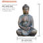 Statue de bouddha méditant d'extérieur Divid