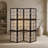 Tan and Cappuccino 4-Panel Folding Screen