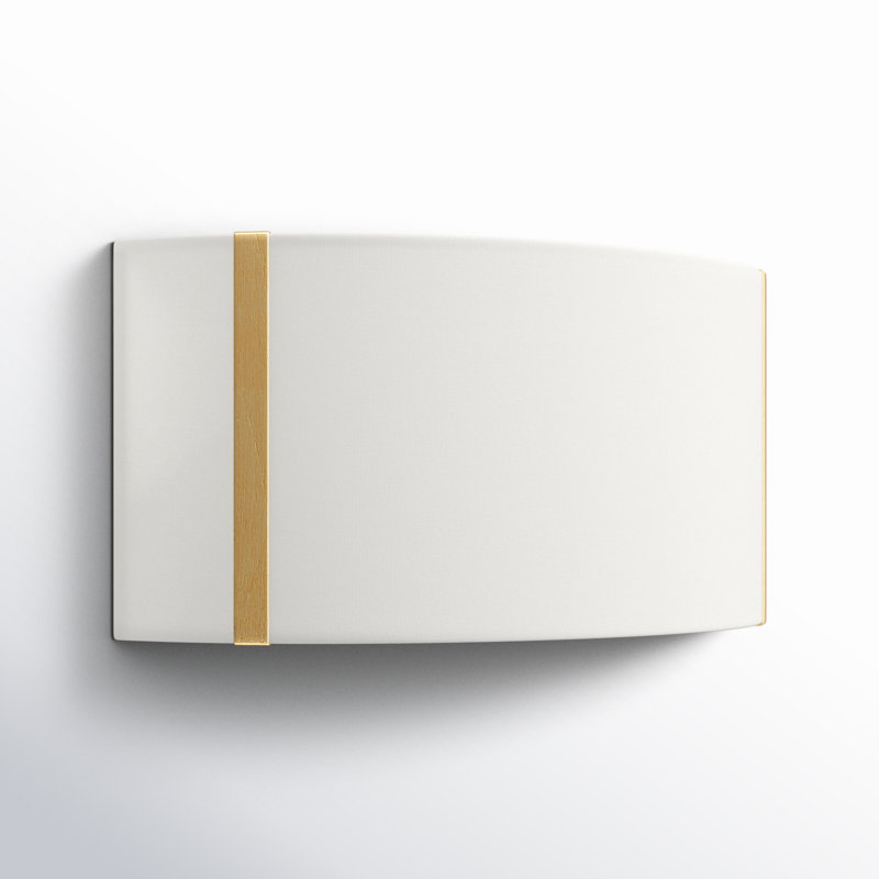 Altman Steel Flush Mounted Sconce, Antique Gold