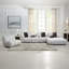 Fauteuil Manilla, lin blanc ivoire