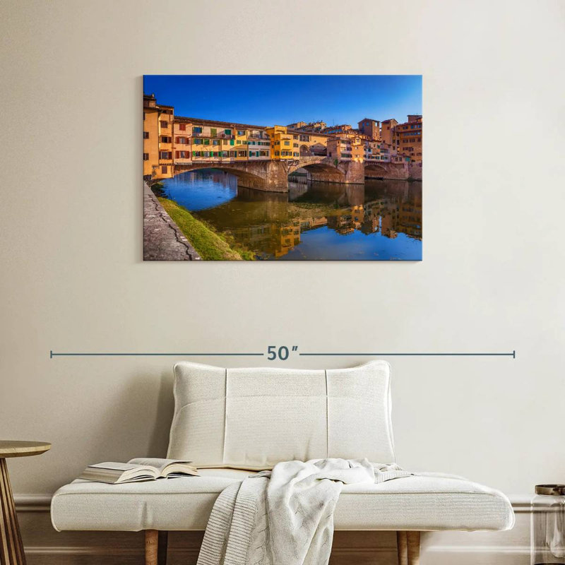 Lilie Ponte Vecchio à Florence, H 24 po x l 36 po