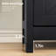 Entryway Storage Cabinet With Adjustable Shelf And Drawer In Black Kitchen