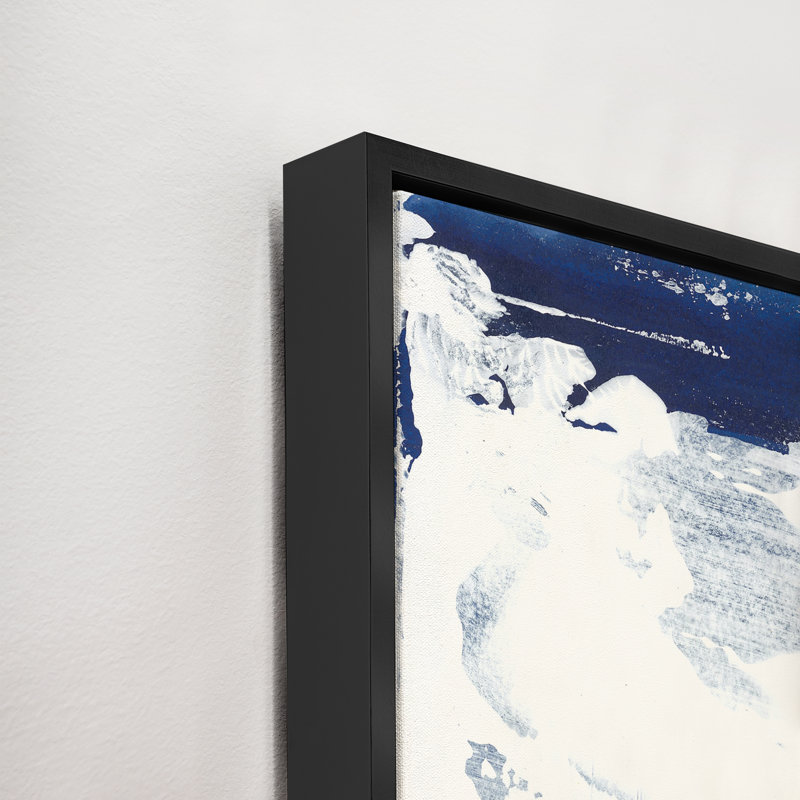 «Snow Shoes II» par David Erickson - peinture sur toile à cadre flottant