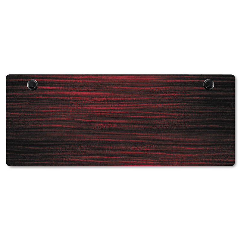Black Steel Flip-Down Training Table Base with Modesty Panel