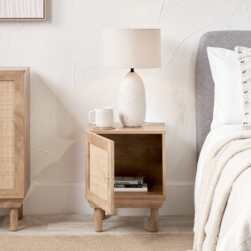 Cerelia 40 cm W Bedside Table