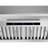Streamline 28 In. T-4447-1-CL Amandola Convertible Insert 350 CFM Range Hood In Brushed Stainless Steel With Baffle Filters, Touchpad Control, LED Lights
