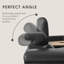 Fauteuils inclinables modernes avec rangement et Bluetooth, noir