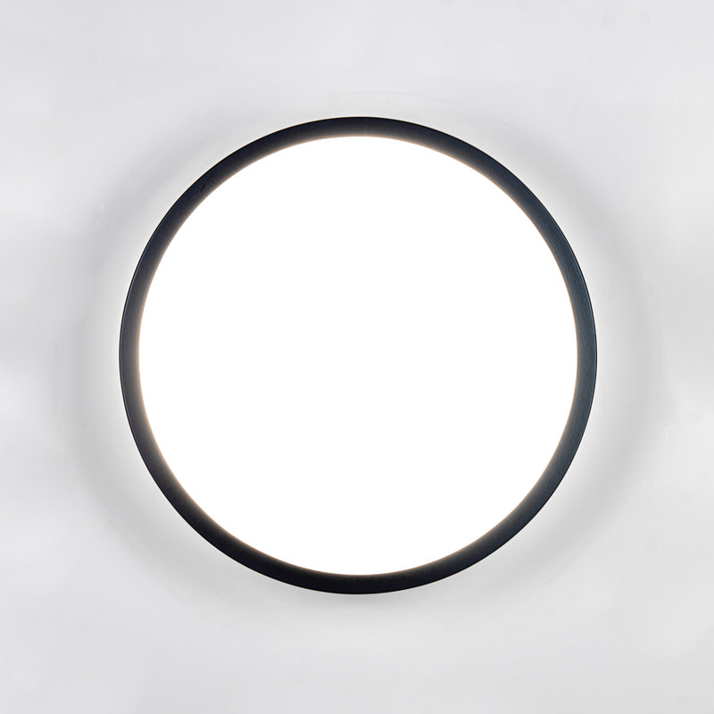 Demitra Glass Flush Mount, Anthracite, 8cm H x 37.5cm W x 37.5cm D