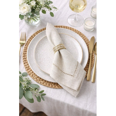 Tattersall Linen No Pattern Square Napkin