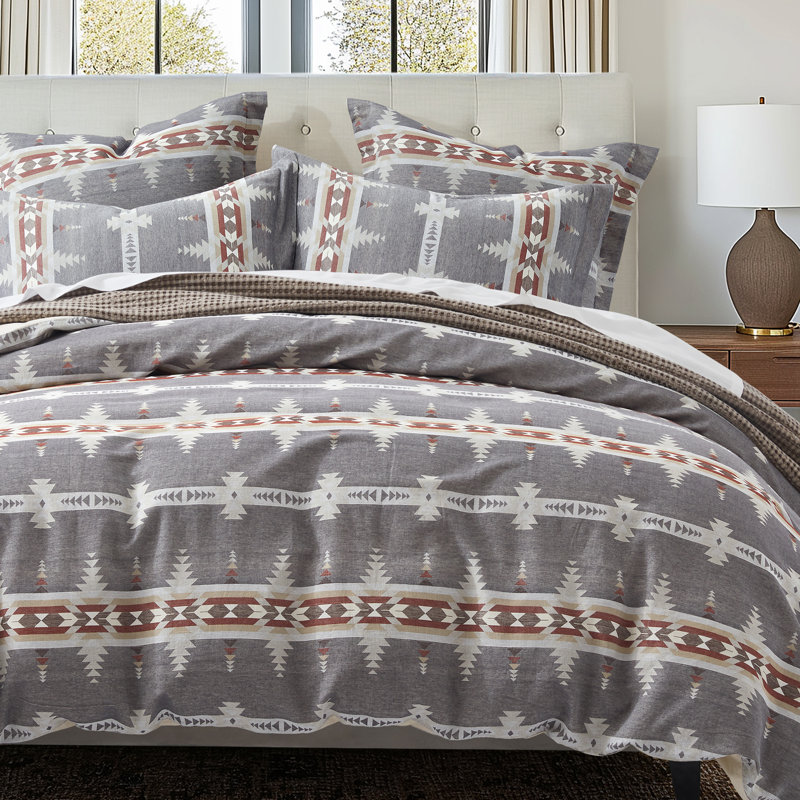 Ensemble de housse de couette Corrales, Housse de couette pour très grand lit et 2 taies 