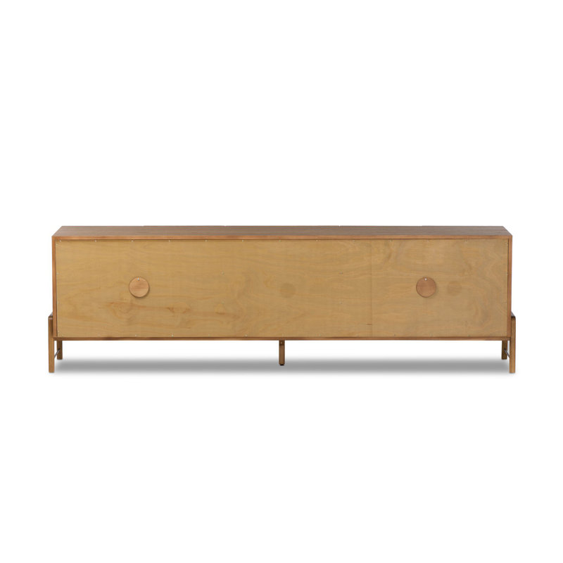 Rosedale Media Console, Amber Oak Veneer