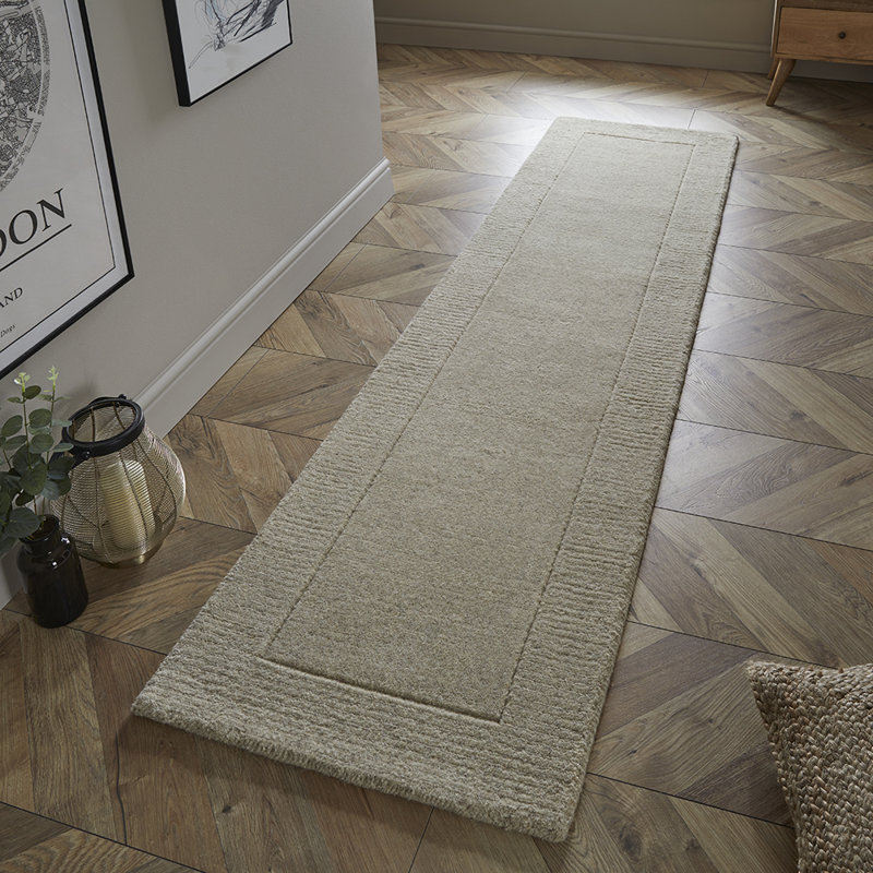 Melyna Solid Colour Hand Woven Area Rug, Runner 60 x 230cm 
