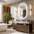Oval Bathroom Mirror With Led Lights And Built-in Bluetooth Speaker, Time Temperature Display Unit - Smart Lighted Vanity Makeup Wall Mounted Mirrors - 3 Lights Setting Anti-fog Dimmable Ip56-1584060318