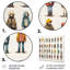 «Gray People Patchwork Childrens Art II», impression d'art mural en métal fractal-383857557