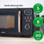 Abode AMD2004BRG, 20L Digital Microwave in Black with Rose Gold Accent