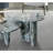 2-Piece Round Nesting Coffee Table Set – Blue Gray Natural Marble-1041012735