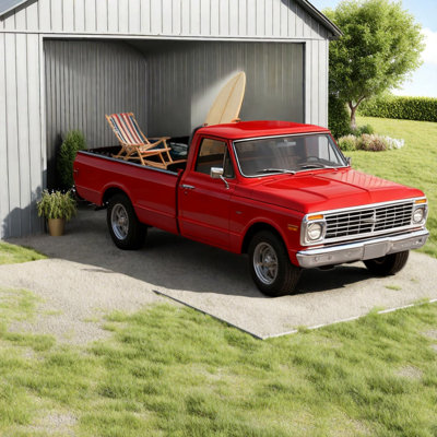 Spacious Metal Garage Sheds, Industrial Steel Structure, Modern Storage For Home